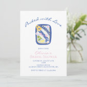 Mit Liebe gepackte Sardinen-Junggesellinnenabschie Einladung (Stehend Vorderseite)