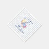 Mit Liebe gepackte Sardinen-Junggesellinnenabschie Serviette (Ecke)