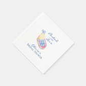 Mit Liebe gepackte Sardinen-Junggesellinnenabschie Serviette (Ecke)