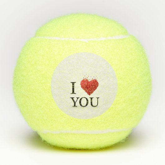 Mit Liebe geschaffen - Freude in dein Leben bringe Tennisbälle (Vorderseite)