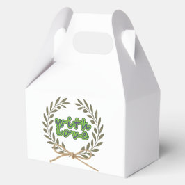 „Mit Liebe“-Geschenkanhänger Geschenkschachtel