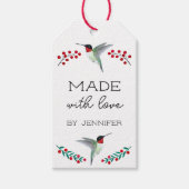 Mit Liebe Geschenkmarke hergestellt Geschenkanhänger (Vorderseite)