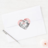 Mit Liebe-Geschenkmarke Herz-Aufkleber (Umschlag)