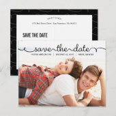 Mit Liebe geschrieben Save The Date Postkarte (Vorne/Hinten)