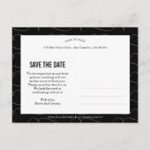 Mit Liebe geschrieben Save The Date Postkarte (Rückseite)