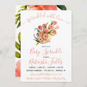 Mit Liebe gesprenkelt! Umbrella Baby Sprink Einladung (Vorne/Hinten)