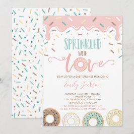 Mit Liebe gesprenkelte Sprinkle-Einladung von Donu Einladung