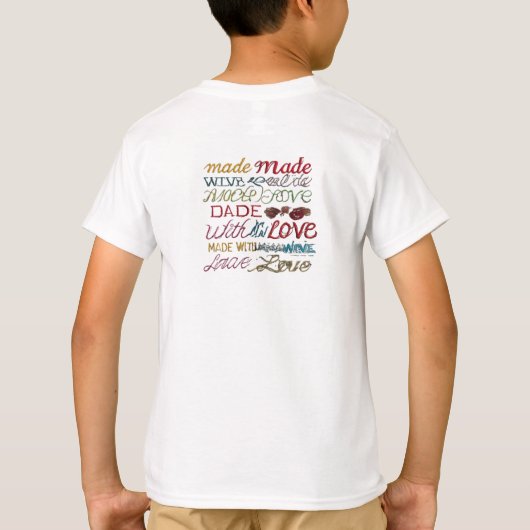 MIT LIEBE GESTALTET - Herzliches Design T-Shirt (Rückseite)