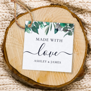 Mit Liebe gestaltetes Etikett, Handmade-Geschenk-A Geschenkanhänger