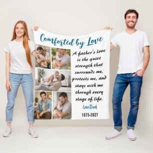 Mit Liebe getröstet Personalisiert 5 Fotos Benutze Fleecedecke