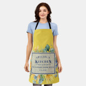 Mit Liebe gewürzte Sonnenblumen- Custom Schürze (Getragen)
