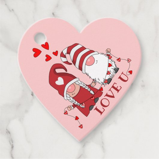 Mit Liebe Gnome Geschenkanhänger (Vorderseite)