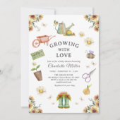 Mit Liebe Green Baby Dusche wachsen Einladung (Vorderseite)
