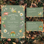 Mit Liebe Green Baby Dusche wachsen Einladung