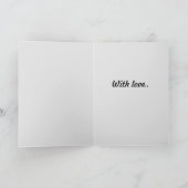 Mit Liebe Grußkarte Karte (Innenseite)