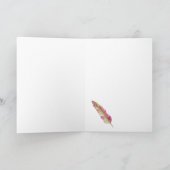 Mit Liebe - Grußkarte Rosa und Grün Karte (Innenseite)