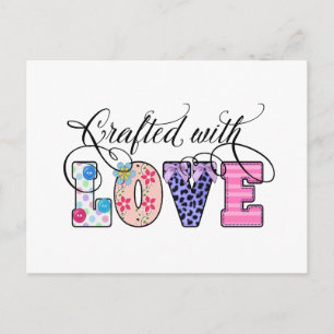 Mit Liebe Hergestellt Black Script ID193 Postkarte