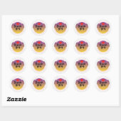 Mit Liebe Herz Aufkleber – Minimal Cute Love (Blatt)