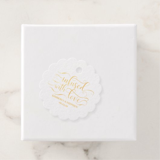 mit Liebe-Hochzeit infiziert Geschenkanhänger (Mit Box)