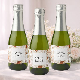 Mit Liebe Hochzeit Schaumweinetikett