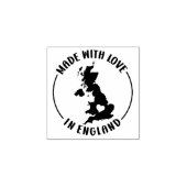 Mit Liebe in England, Gummistempel (Prägung)