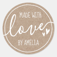 Mit Liebe individuelle Name Herz und Kraft Papier