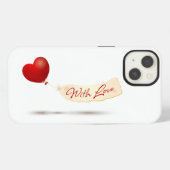 Mit Liebe iPhone Hülle (Rückseite (Horizontal))