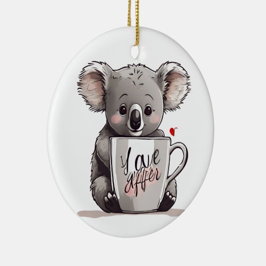 mit Liebe Keramik Ornament (Rechts)