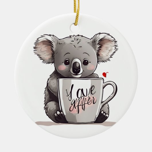 mit Liebe Keramik Ornament (Vorne)