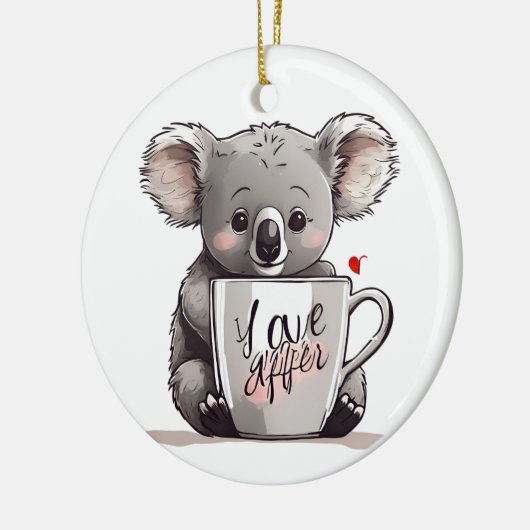 mit Liebe Keramik Ornament (Links)
