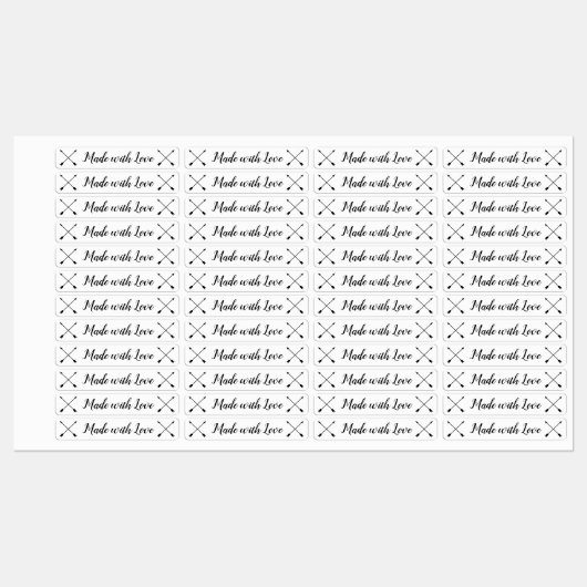 Mit Liebe-Kindern gefertigt, die Labels, Pfeile be Etiketten (Blatt)