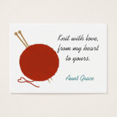 Mit Liebe Knitters Hang-Tag (Vorderseite)