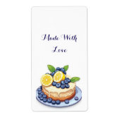 Mit Liebe Lemon Dessert Rücksendeadresse Label (Vorne)