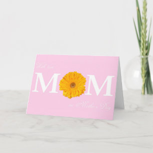 Mit Liebe Mama am Muttertag Gerbera Daisy Blume Karte