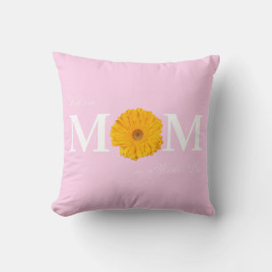 Mit Liebe Mama am Muttertag Gerbera Daisy Blume Kissen
