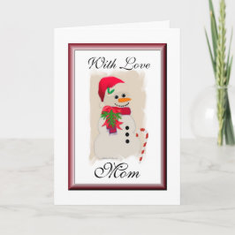 Mit Liebe Mama Feiertagskarte