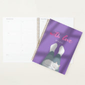 "Mit Liebe, Meow" Kuschelkatzen-Notizbuch Planer (Anzeige)
