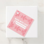 Mit Liebe mit Pfirsichblütenmotiv Geschenkanhänger (Beispiel)