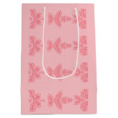 Mit Liebe mit Pfirsichblütenmotiv Mittlere Geschenktüte (Rückseite)