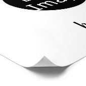 Mit Liebe modernes Berufliches Logo Poster (Ecke)