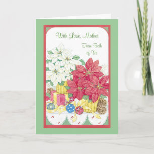 Mit Liebe Mutter von beiden von uns Feiertagskarte