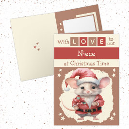 Mit Liebe Nichte Mäuse braun Weihnachten