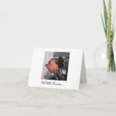 Mit Liebe Notecard Feiertagskarte (Vorderseite)