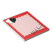 Mit Liebe! Notizblock (angewinkelt)