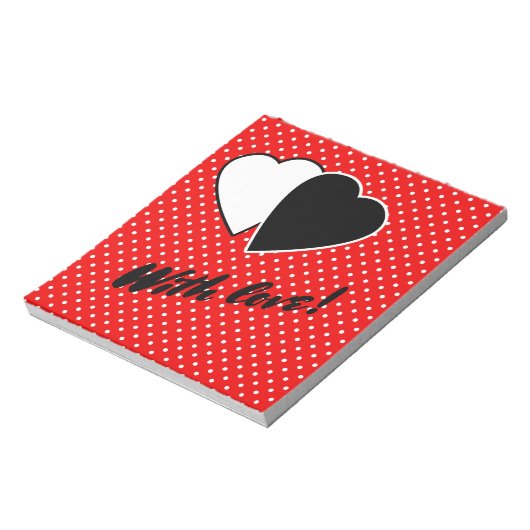 Mit Liebe! Notizblock (Rotiert)