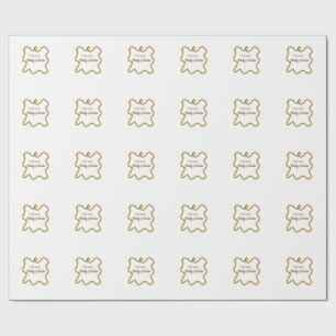 Mit Liebe Paarnamen Hochzeit spanischer Rand n Geschenkpapier
