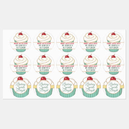 Mit Liebe Personalisiert gemacht Cupcake Etiketten