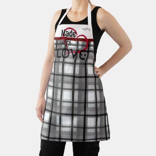 Mit Liebe Personalisierte Schürze in Grau (InSitu)