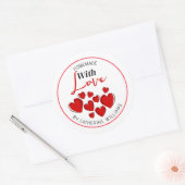 Mit Liebe Personalisierter Aufkleber (Umschlag)