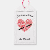 Mit Liebe/Pflegeanleitung versehen Geschenkanhänger (Vorderseite)